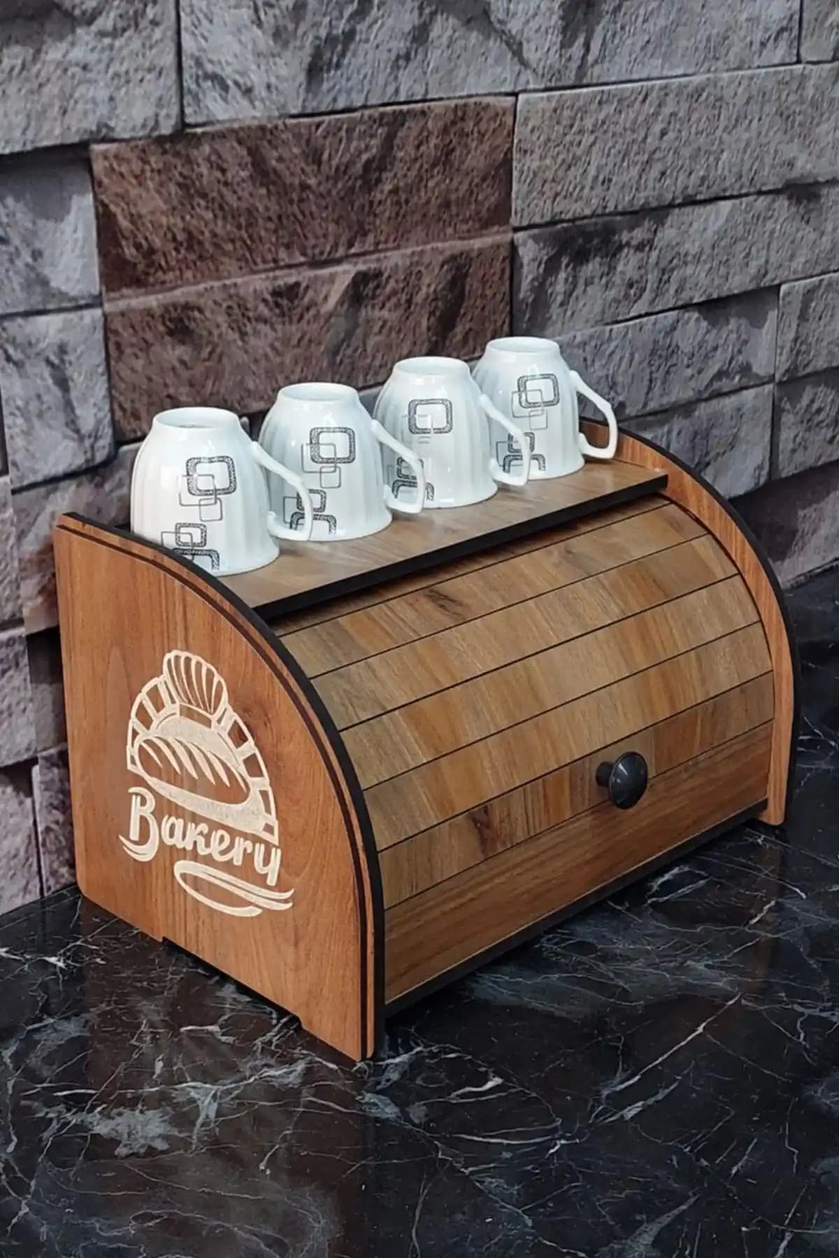 A<dı>mShops Bakerybox Ekmeklik: Şık ve Fonksiyonel Mutfak Saklama Çözümü