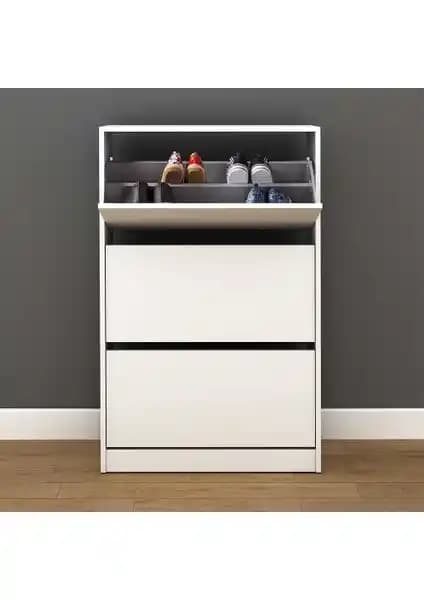 Adore Mobilya Adore Flat Duo 3 Katlı Geniş Ayakkabılık Dolabı: Modern ve Fonksiyonel Tasarım