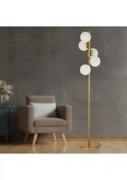 Apliqa Uzel 5Li Eskitme Lambader Modern ve Vintage Tarzda Dekoratif Aydınlatma