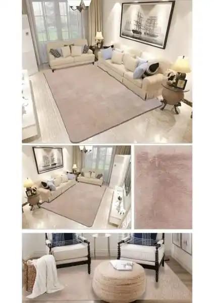 Balat Halı Raschel Carpet Kesme Yolluk Vizon Renkli Kaymaz Tabanlı Dayanıklı Tasarım