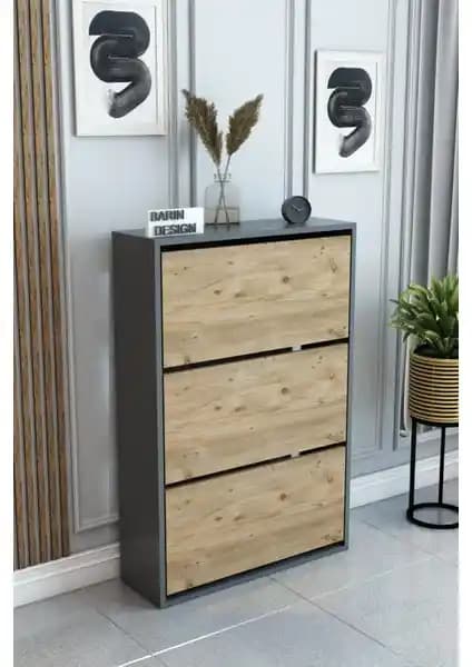 Barin Design 3 Raflı Ayakkabılık Modern ve Fonksiyonel Depolama Çözümü