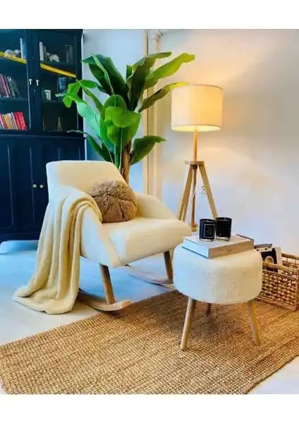 Beylerbeyi Sallanan Ahşap Ayaklı Berjer ve EDAM Teddy Kumaş Çay Seti Karşılaştırması