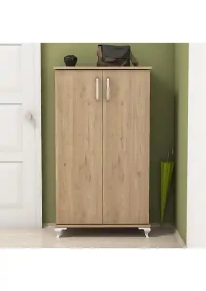 Bimossa R7020 Ceviz Ayakkabılık: Çok Amaçlı ve Estetik Depolama Ünitesi