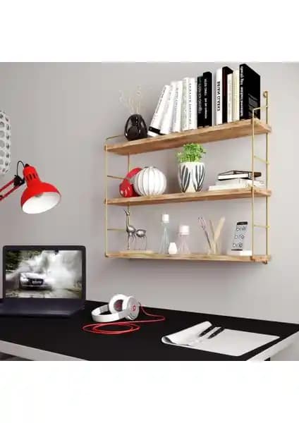 Bino Demonte 3'lü Duvar Rafı ve Mudesa Metal Ahşap Duvar Rafı Karşılaştırması