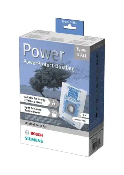 Bosch Elektrikli Süpürge Toz Torbası G ALL: Yüksek Performans ve Uzun Ömürlü Kullanım