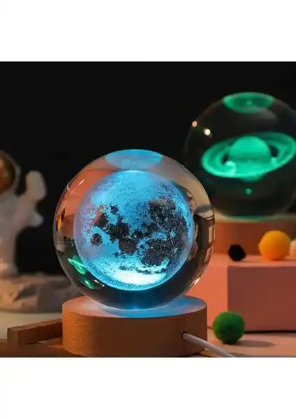 By Lamp Kristal Cam Küre Ay Lamba: Estetik ve Fonksiyonellik Bir Arada