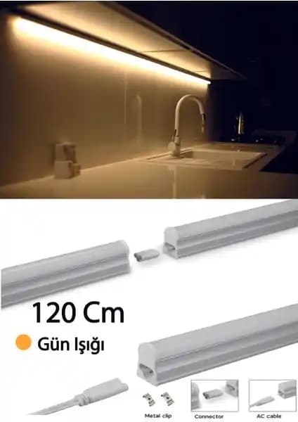 Cata Anahtarlı Mutfak Aydınlatması Karşılaştırması 120 cm ve 60 cm Modelleri