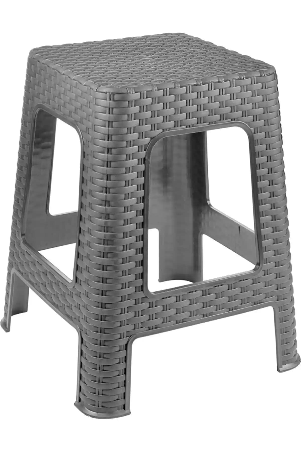 CHA 4 Adet Rattan Büyük Tabure Seti Modern ve Çok Yönlü Oturma Çözümü