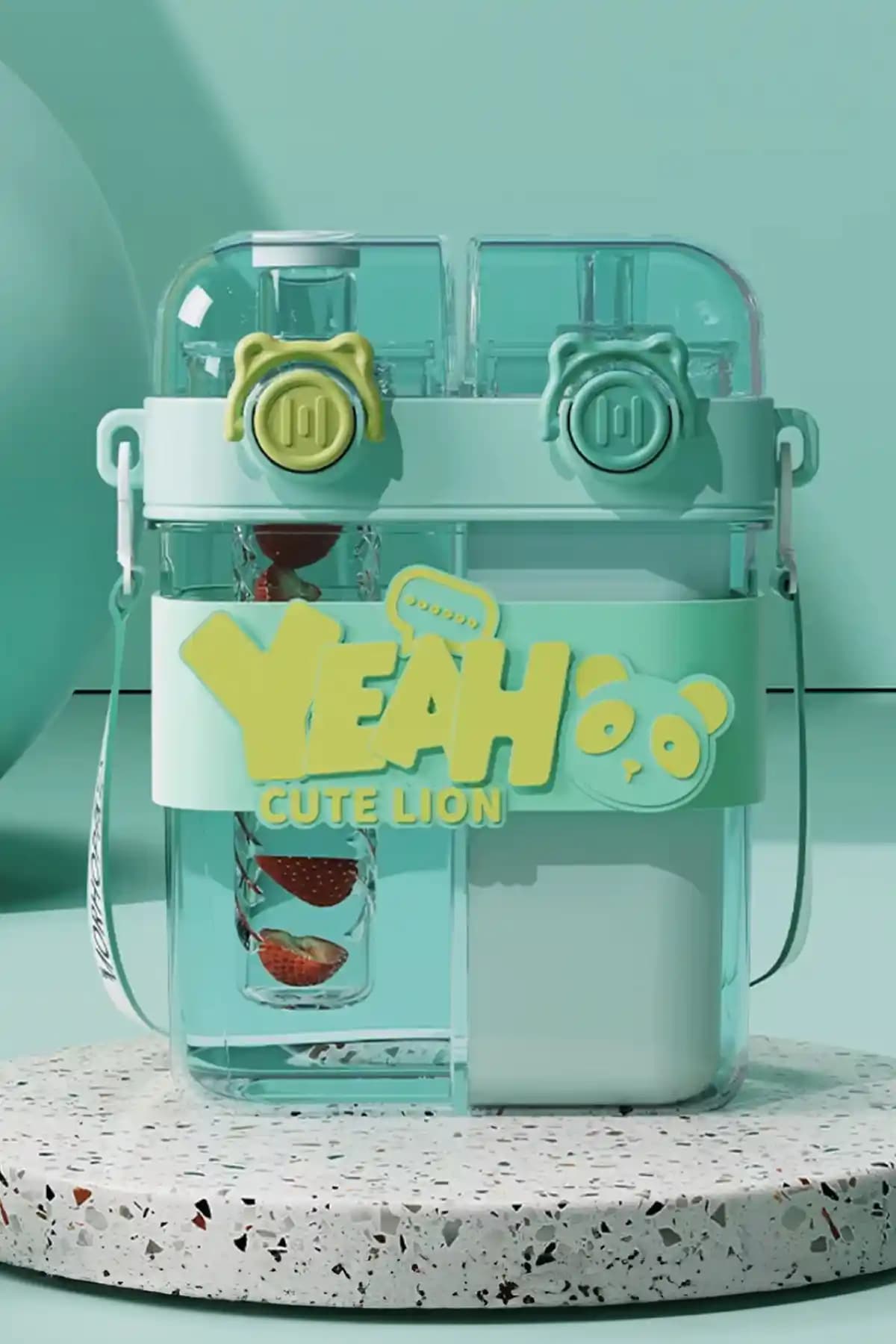 Çocuklar İçin Pratik ve Güvenilir Çift Bölmeli Su Şişesi Ürün İncelemesi