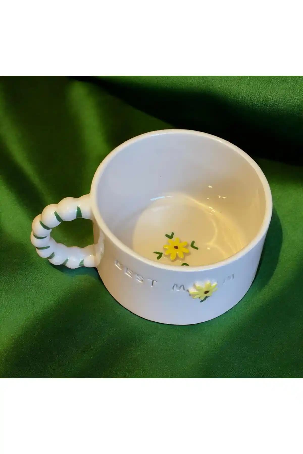 DDHANDMADE El Yapımı Seramik Kahve ve Çay Kupası Zarif Tasarımıyla Günlük Kullanım İçin Uygun