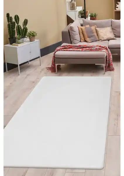 Dijidekor Beyaz Post Dokuma Halı ile Saraz Antrasit Yıkanabilir Yolluk Karşılaştırması