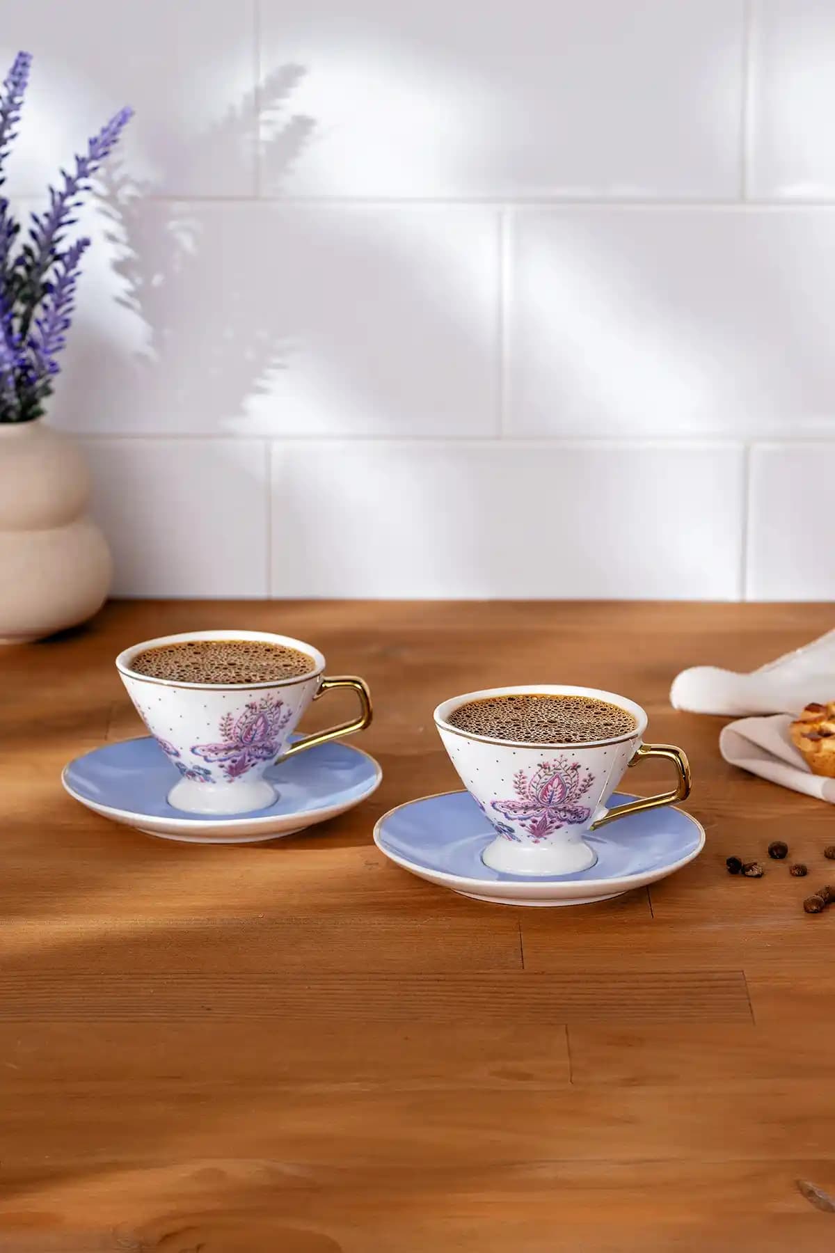 Emsan Arsen 2 Kişilik New Bone Kahve Fincan Takımı Modern ve Şık Tasarım