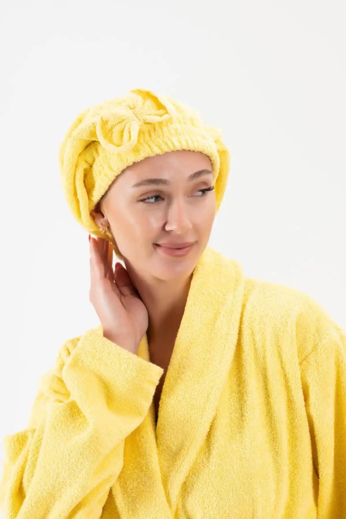 Ender Home CottonVerse Saç Kurulama Bonesi: Doğal ve Şık Saç Kurutma Çözümü