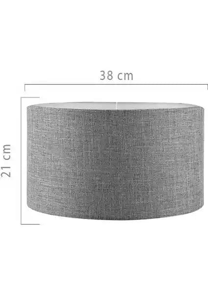 Evlight Kumaş Başlıklı Gri Lambader Modern ve İşlevsel Aydınlatma Çözümü