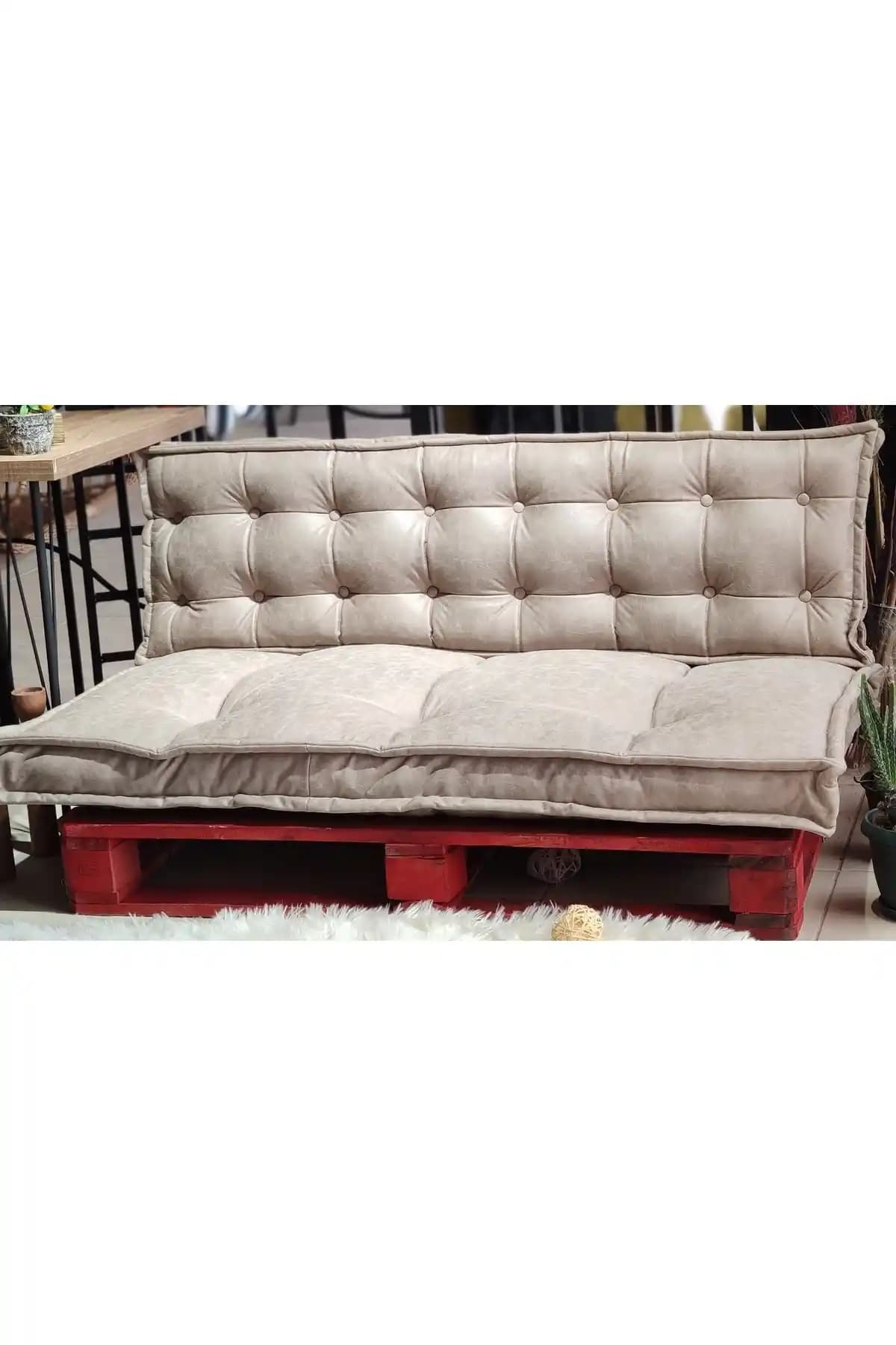 FABRİCAHOME Berlin 5 Yer ve Palet Minderi Retro Şıklık ve Konfor Sunar