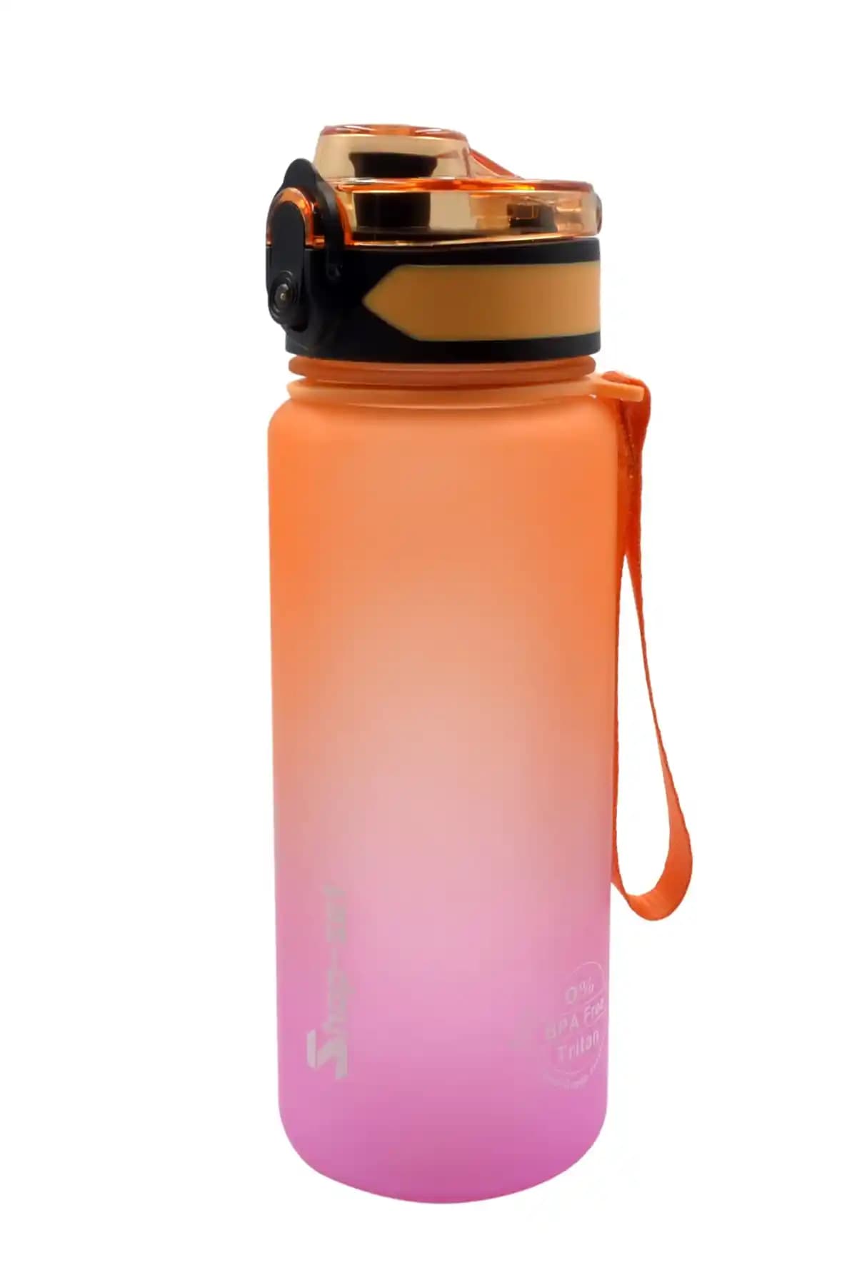 Genel Markalar 500 ml Tritan Motivasyonlu Su Matarası Çift Renk Softtouch Tasarımıyla Kullanıcıları Motive Eder