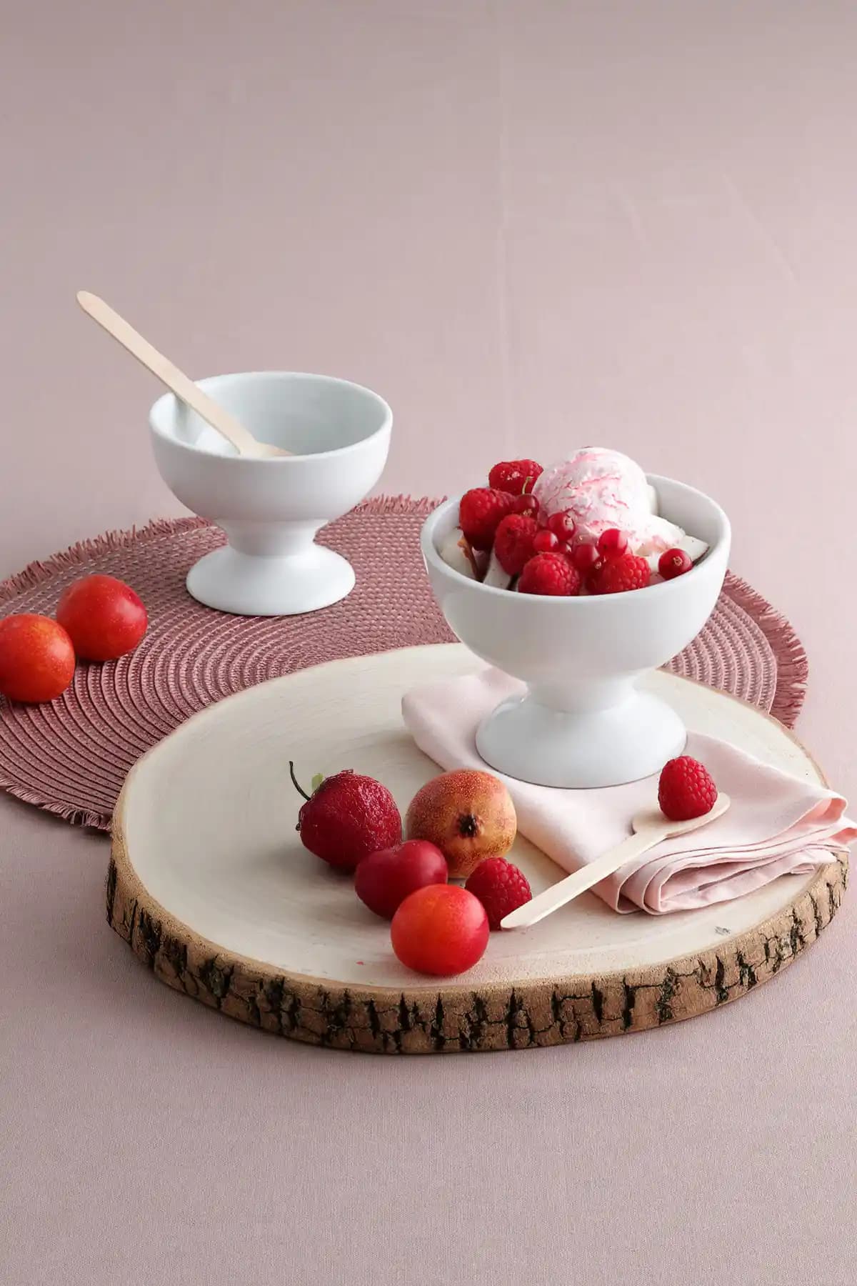 Güral Porselen 2'li 10 Cm Dondurmalık Seti Estetik ve Dayanıklı Tasarım