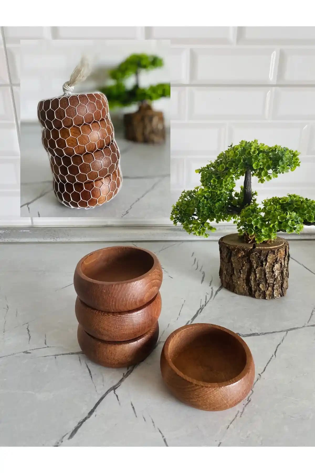 Harika Ahşap Çerezlik Seti: Şık ve Dayanıklı Mutfak Aksesuarları