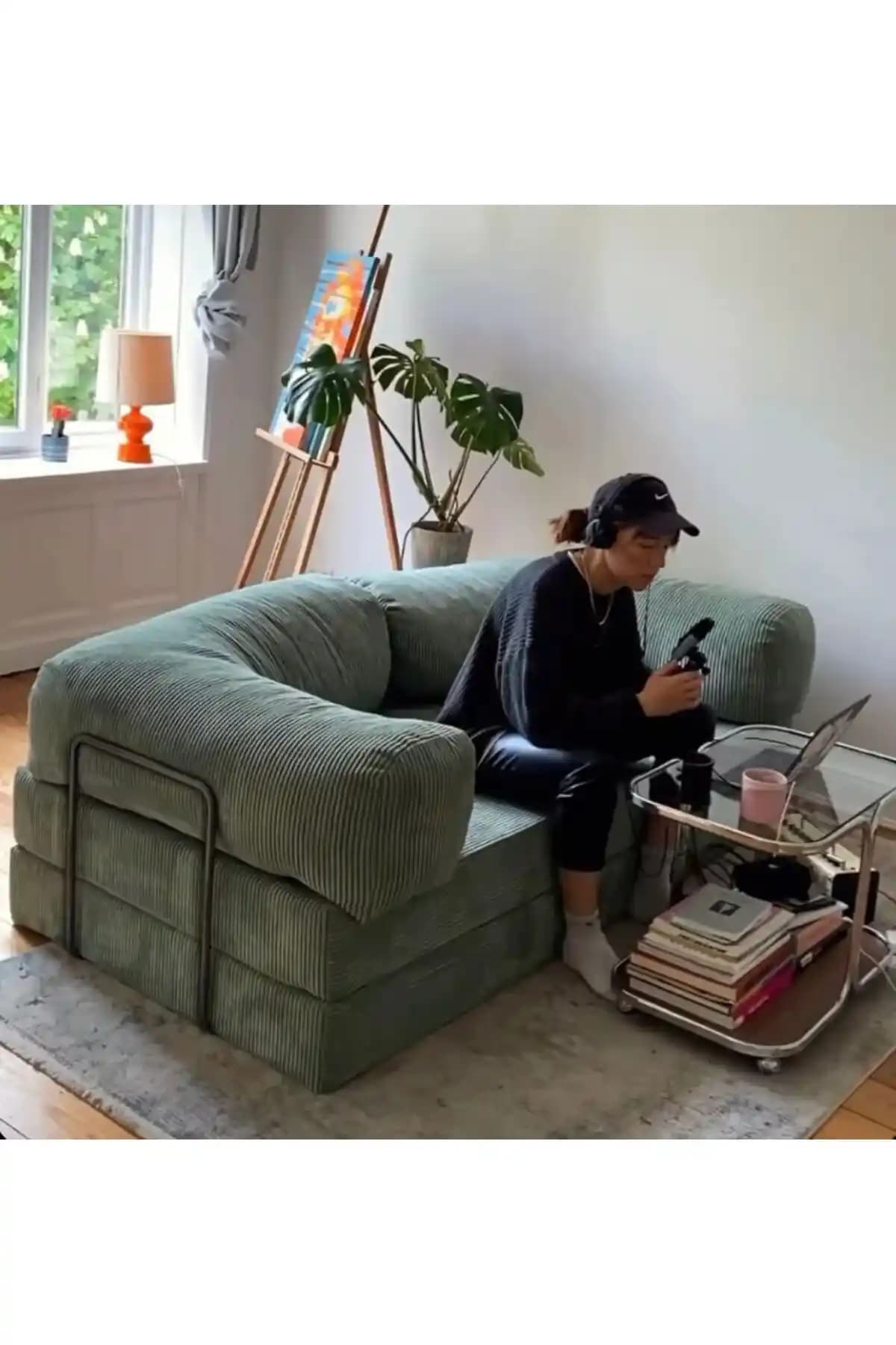 Huga Metal Legoom 90x180 Kanepe Modern Tasarım ve Fonksiyonellik Sunar