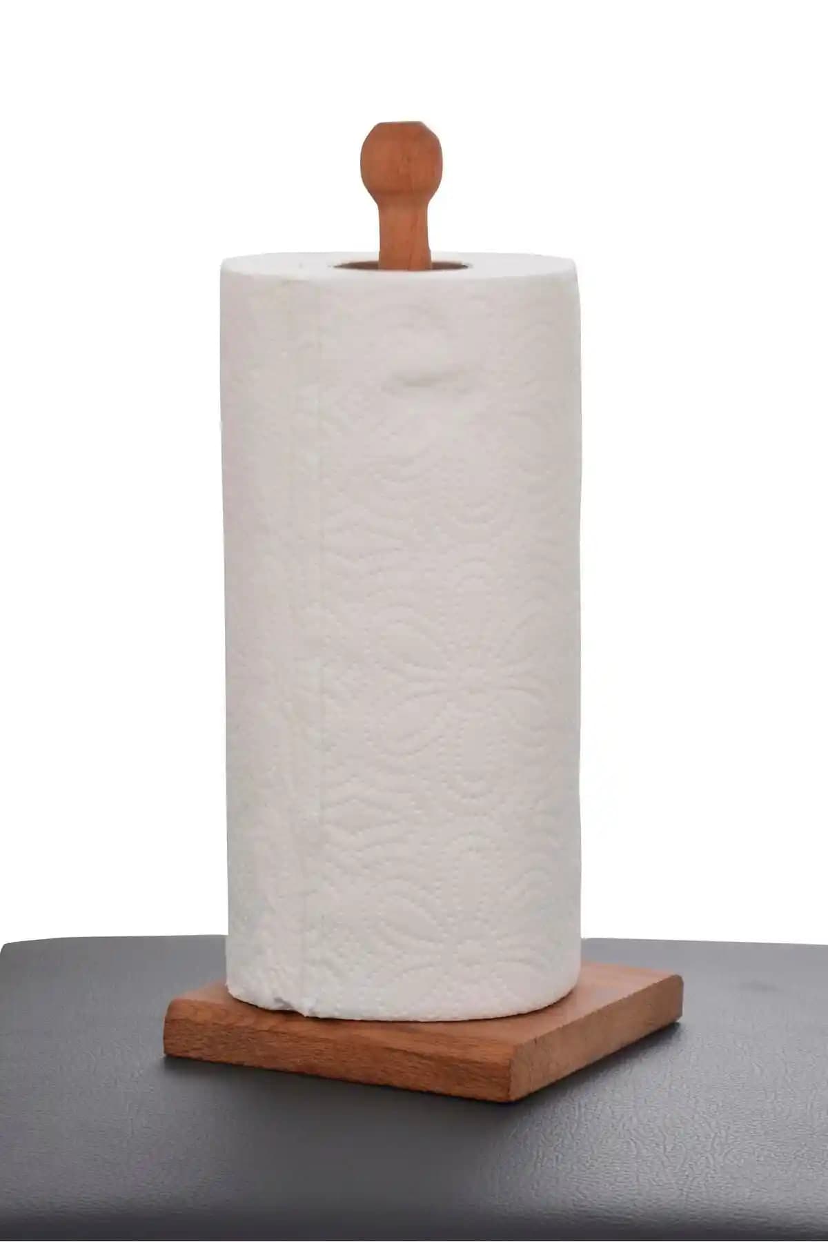 KILIÇLARHOME Ahşap Tezgah Üstü Kağıt Havluluk Doğal ve Şık Tasarım