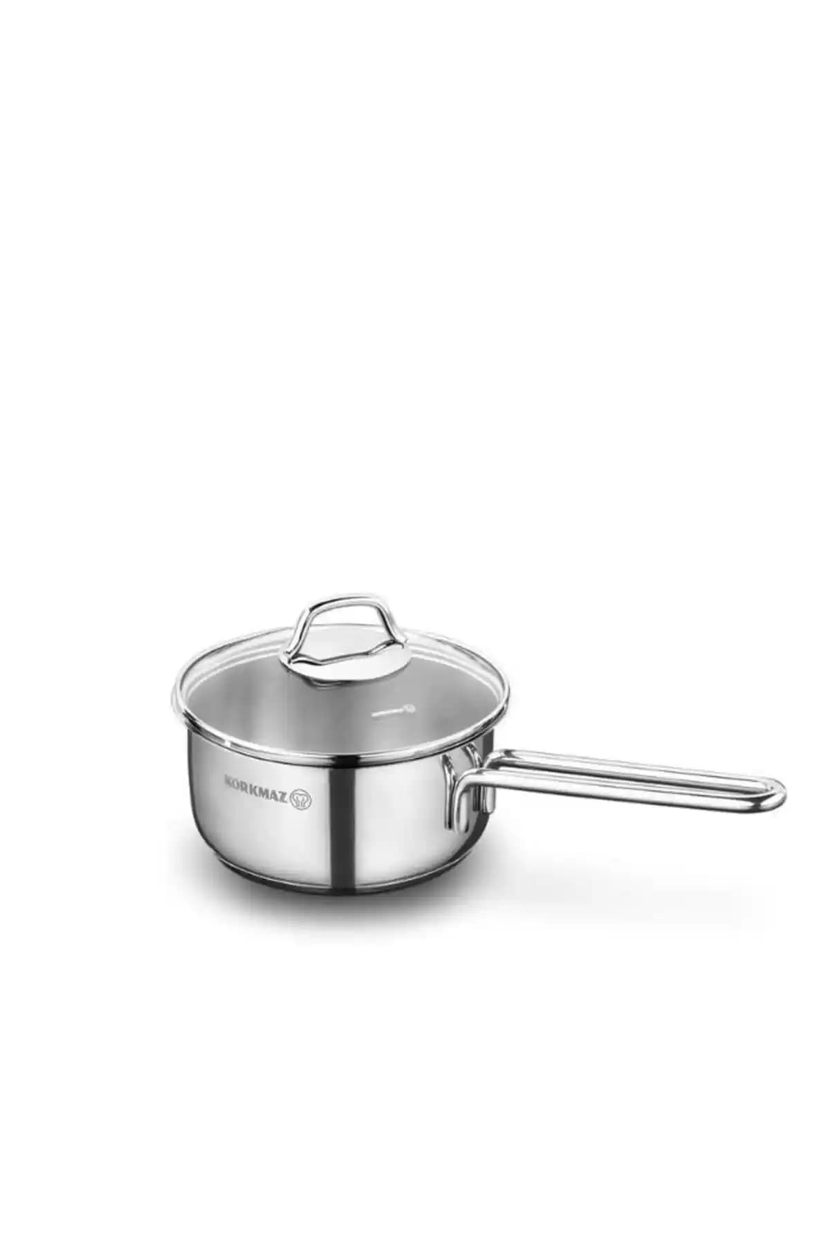 KORKMAZ Perla Kapaklı Sos Tenceresi 16x8 cm 1.6 Litre, Dayanıklı ve Şık Tasarım