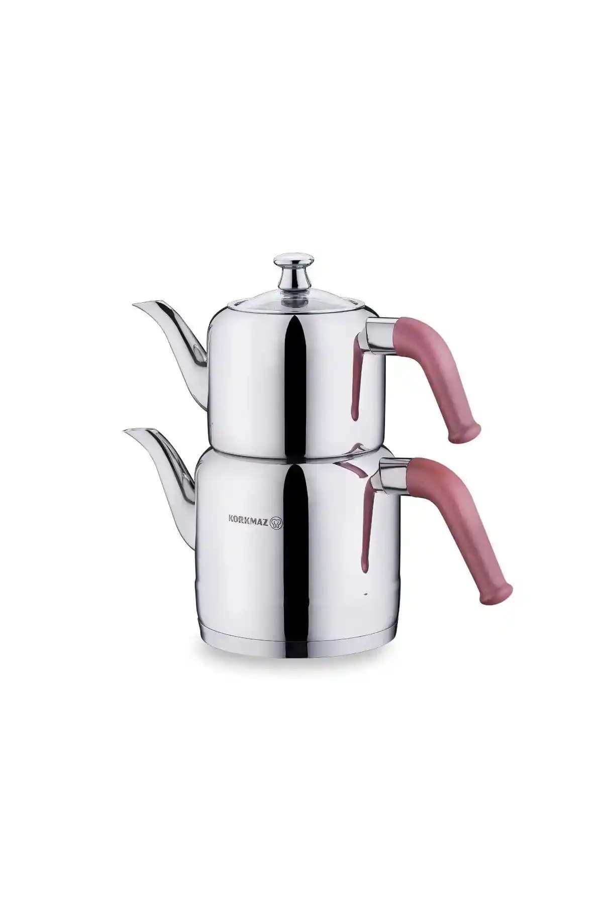 Korkmaz Riva Çaydanlık Takımı Rosa Gold: Estetik ve Dayanıklılığı Bir Arada Sunar