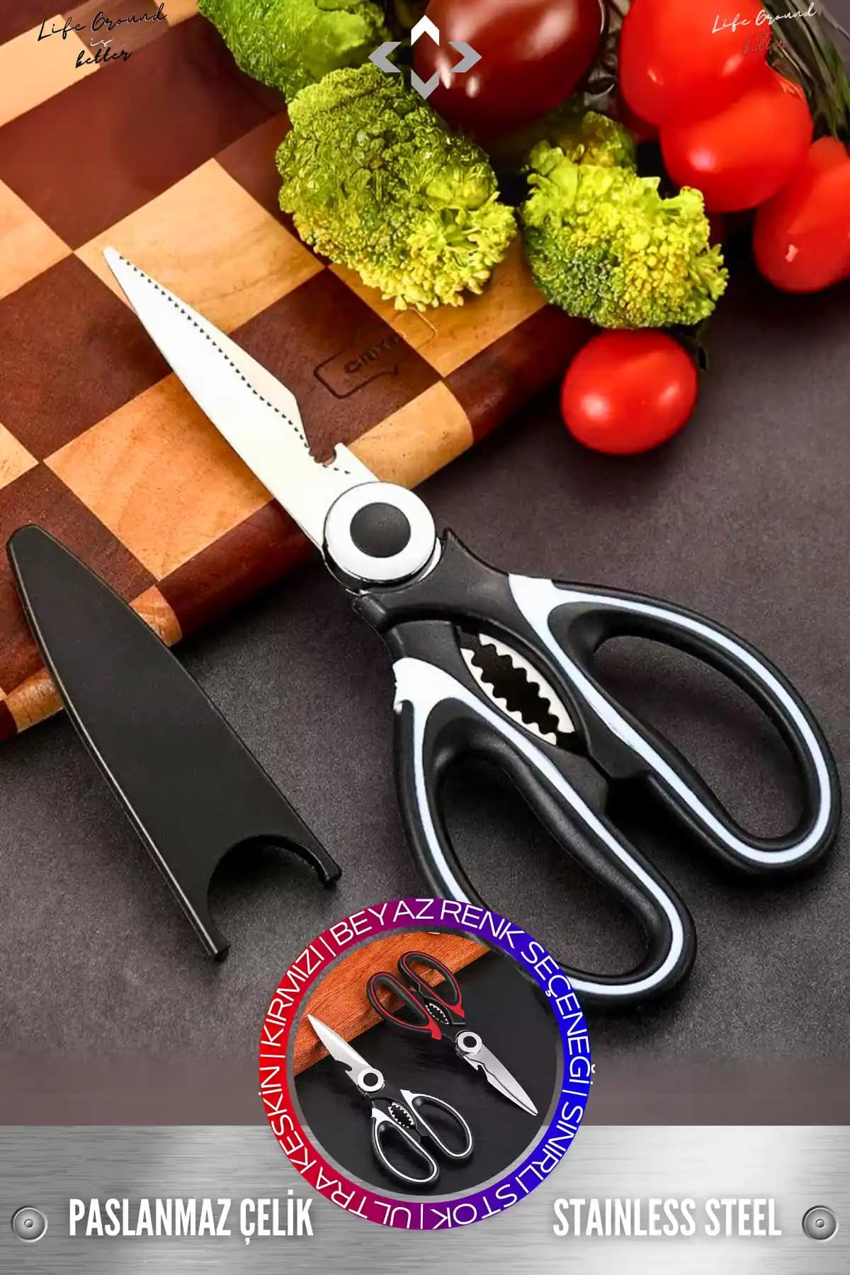 LİGROUND Paslanmaz Çelik Ultra Keskin Çok Amaçlı Mutfak Makası Özellikleri ve Kullanım Alanları