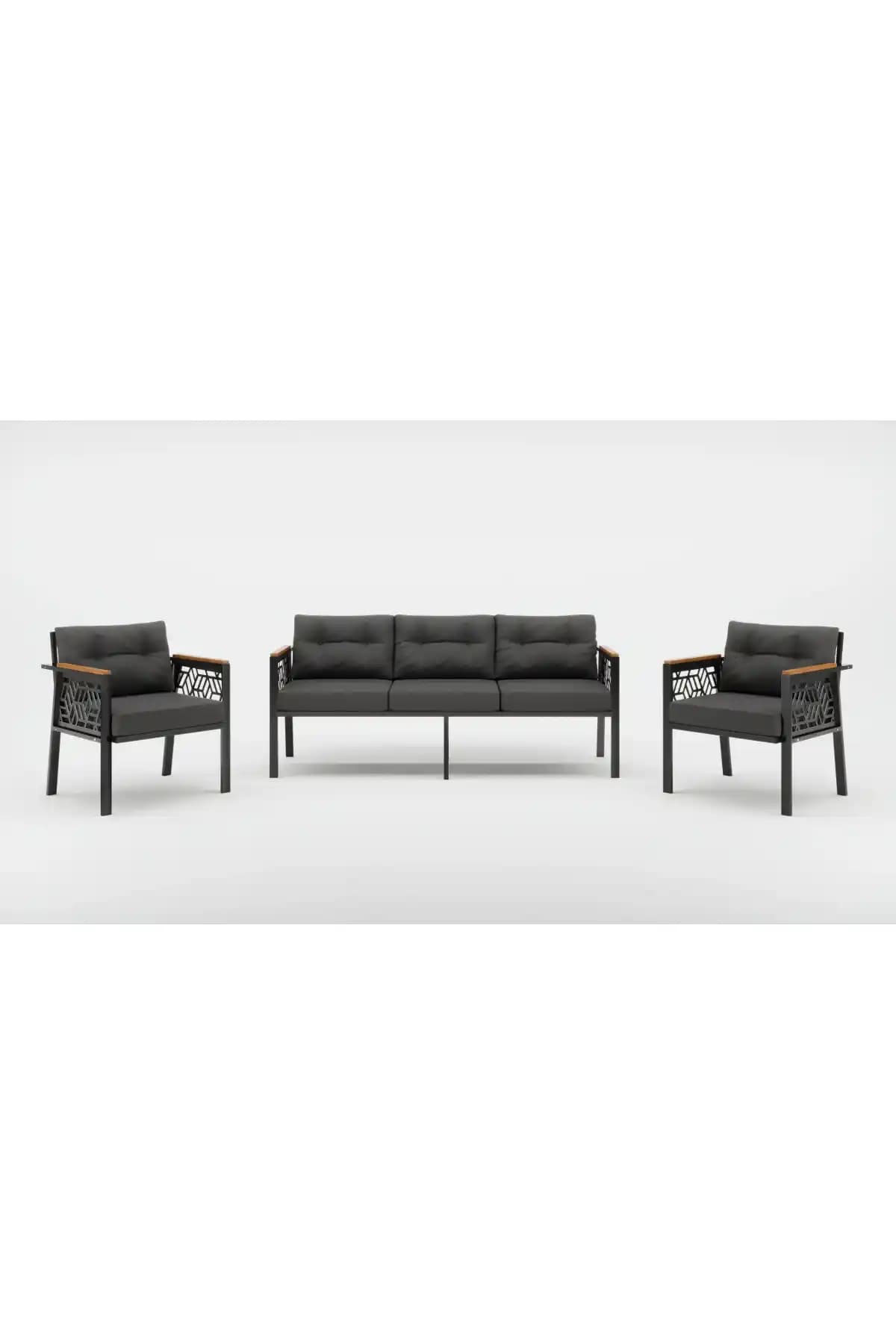 Modern ve Dayanıklı Melisa Oturma Grubu ile Açık Alanlarınızı Güzelleştirin