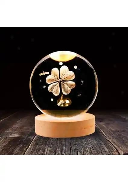 MR Shopping Çocuklar İçin 3D Kristal Cam Küre ile Modern ve Şık Oda Dekorasyonu