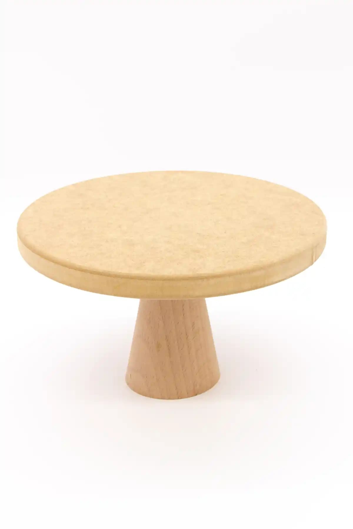 Neşeli Ahşap 'Yenilendi' 23 cm Ahşap Ayaklı Pasta Sunumluğu Detaylı Tanıtım ve Özellikler