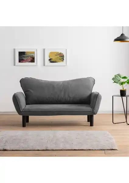 Pafu Chatto İkili Yataklı Koltuk Gri - Modern ve Fonksiyonel Oturma ve Yatak Çözümü