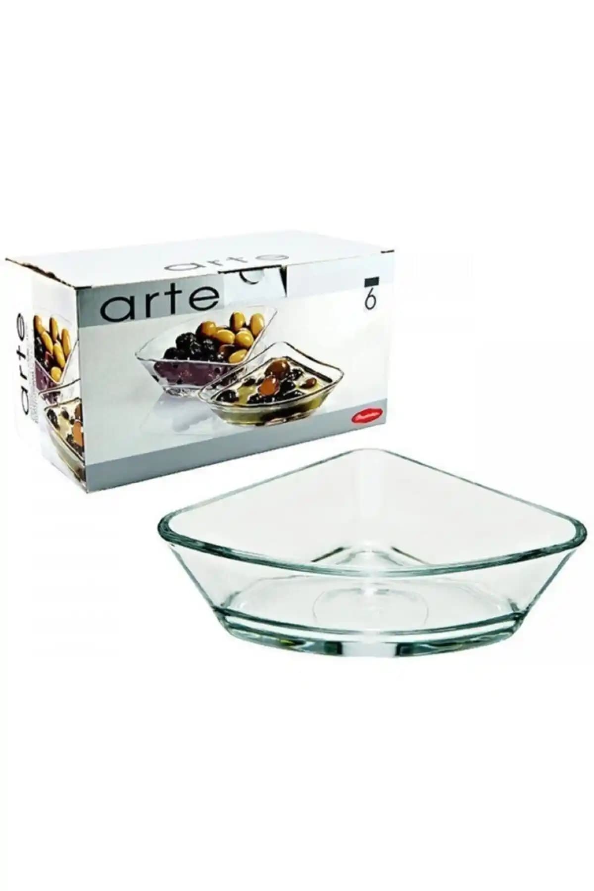 Paşabahçe Arte 53953 Üçgen Cam Kase Seti Şık ve Çok Yönlü Kullanım İmkanı Sunar