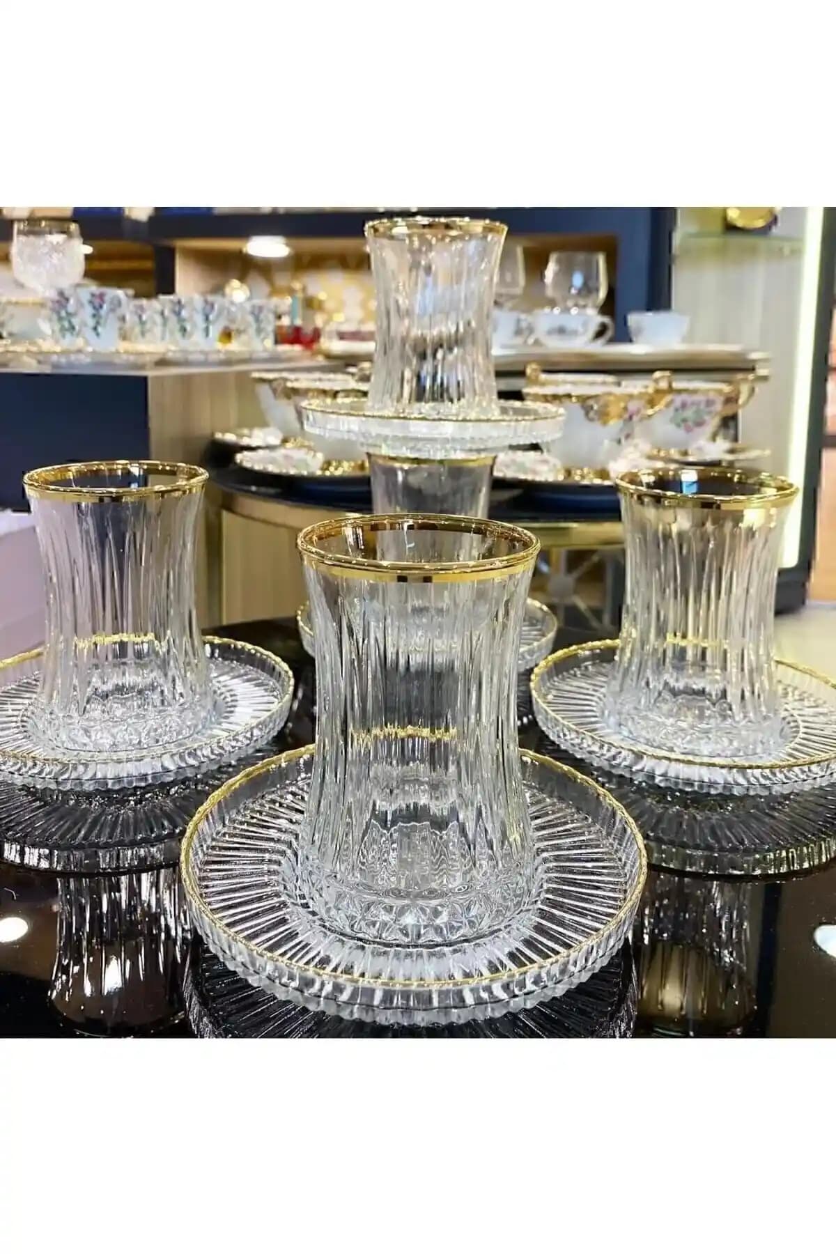 Paşabahçe Elysia 6 Kişilik Cam Çay Seti Estetik ve Fonksiyonellik Sunar