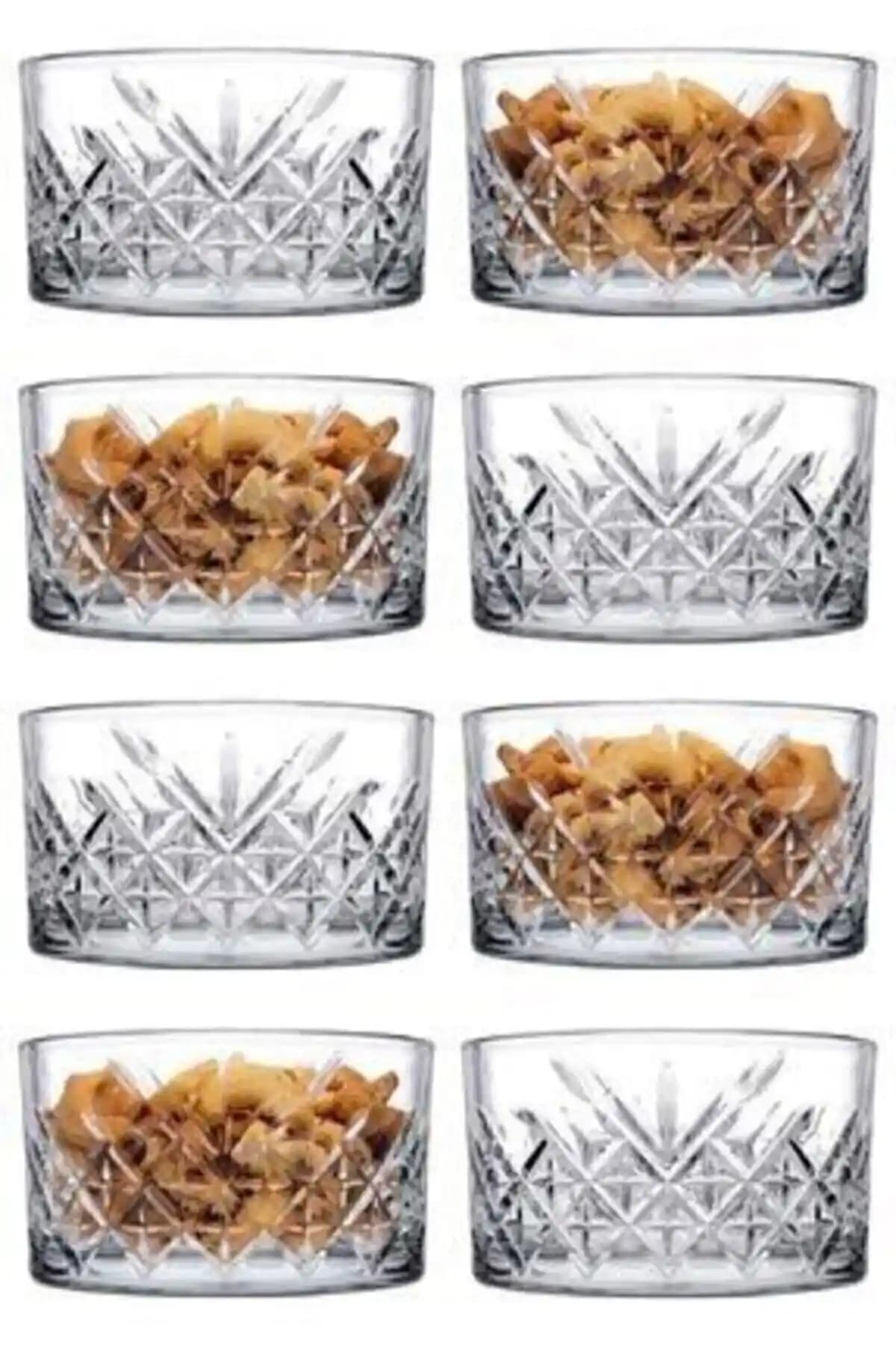 Paşabahçe Tımeless 8'li Cam Çerezlik Seti Estetik ve Fonksiyonellik Bir Arada