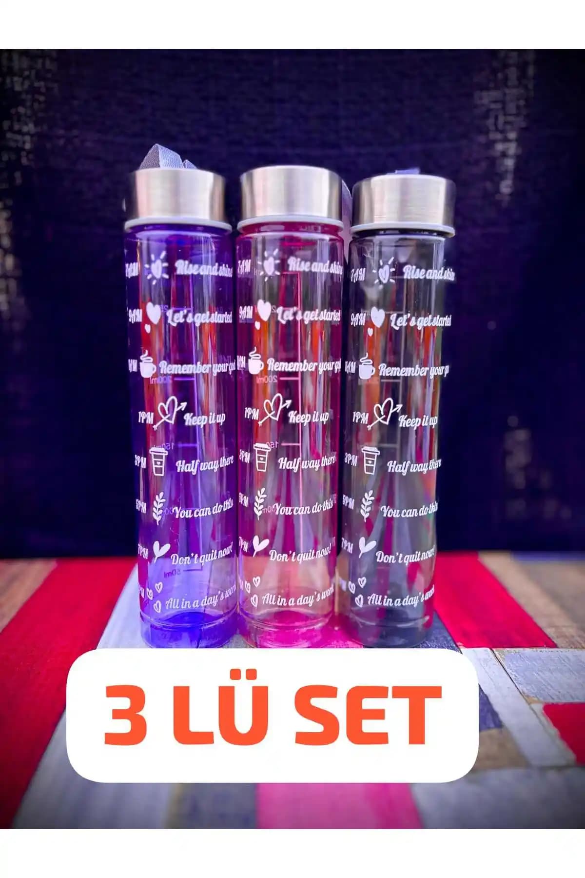 Pikas 500 ML Motivasyonel Su Matarası Sağlıklı ve Pratik Tasarım ile Günlük Kullanım