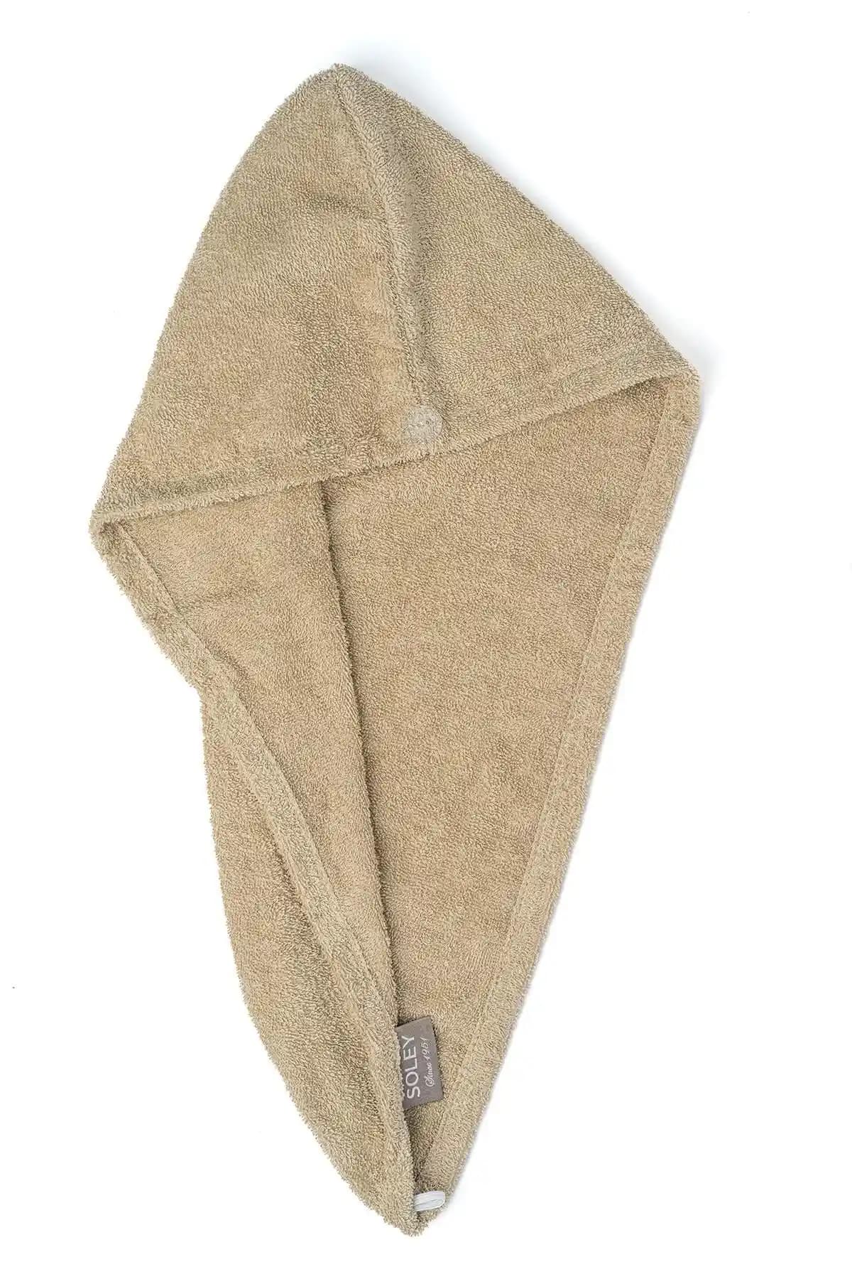 Soley Talya Extra Yumuşak Pamuk Saç Havlusu Bone ile Konfor ve Şıklık