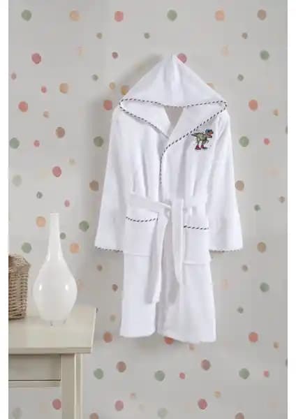 Varol Bambu Nakışlı Garson Boy Bornoz - Dino Tasarımı ve Konforlu Kullanım Özellikleri