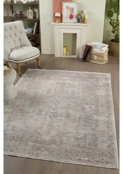 Venucci Valeria Polyester Vintage Modern Oturma Odası Halısı Dekorasyon İçin Uygun