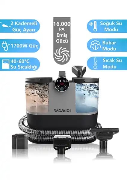 Womidi DY-506F Buhar Fonksiyonlu Dijital Temizlik Makinesi Özellikleri ve Kullanım İncelemesi