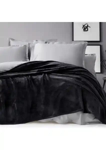 Yataş Olenna Wellsoft Çift Kişilik Battaniye Antrasit Renk ile Konfor ve Şıklık