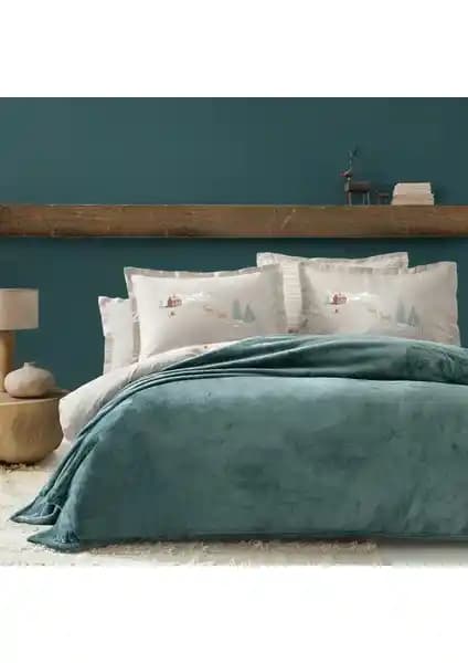 Yataş Olenna Wellsoft Çift Kişilik Battaniye Mint Renk Estetik ve Konfor Sunar