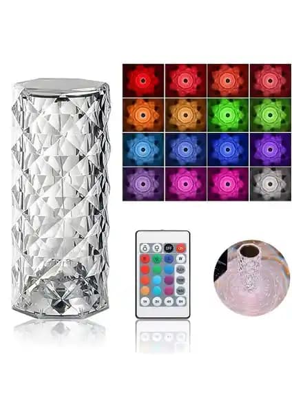 YBLTD Kristal Elmas Masa Lambası Modern Tasarım ve Çok Renkli Işık Özellikleriyle Öne Çıkıyor