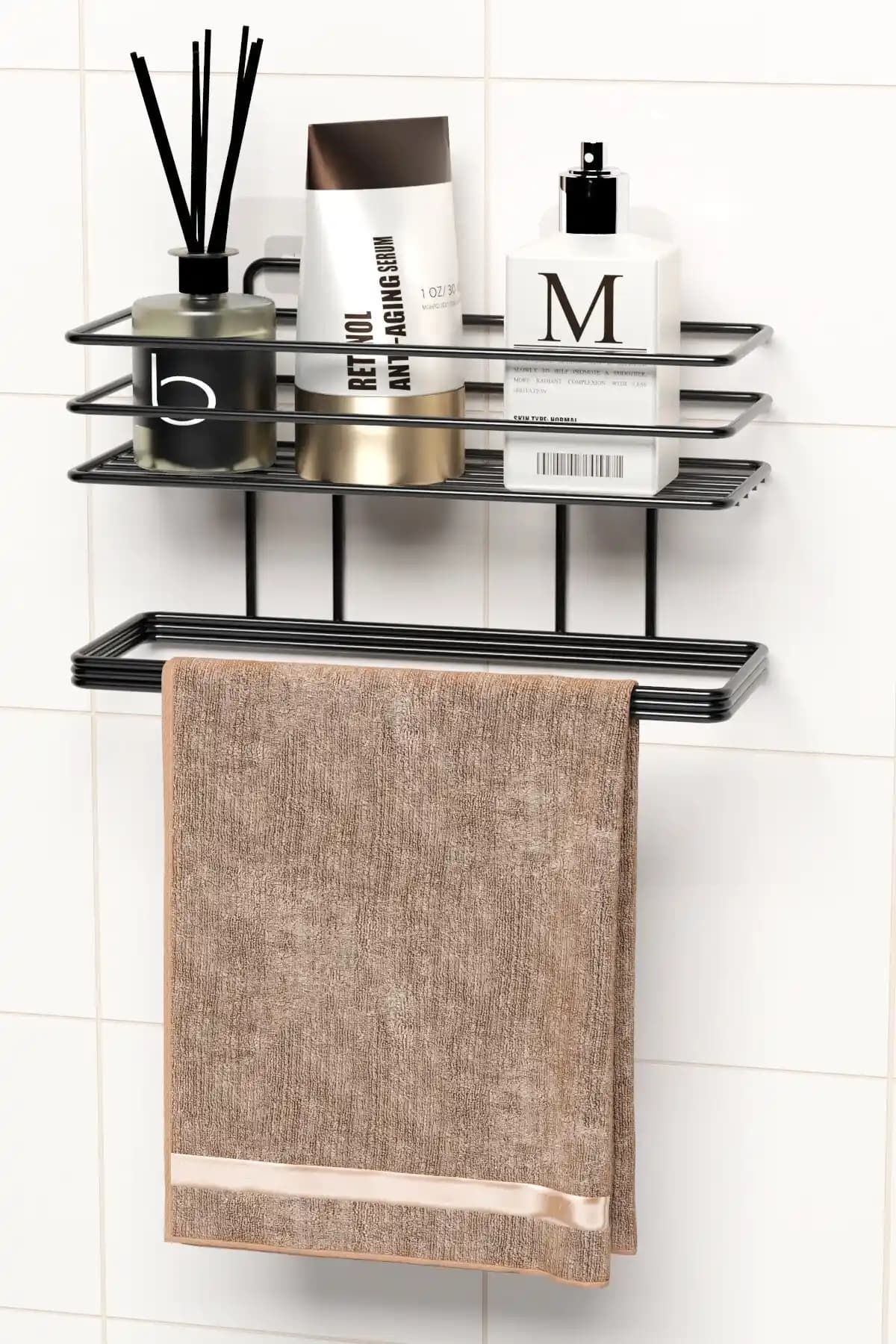 Zabata Yapışkanlı Banyo Rafı Modern ve Güvenilir Duvar Düzenleyici Çözümü