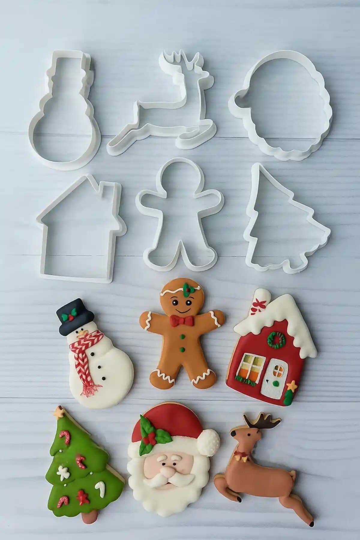 ZSCraft 6'lı Noel Kurabiye Kalıbı ile Yılbaşı Süsleme ve Lezzetli Kurabiyeler Yapın