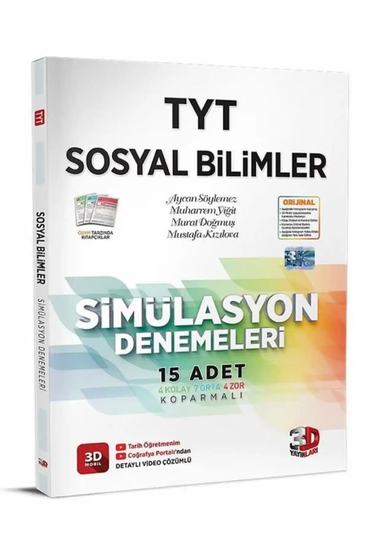 3D Yayınları TYT Sosyal Bilimler Deneme Seti Türkçe ve Edebiyat için Güncel ve Güvenilir Sınav Hazırlık Kaynağı