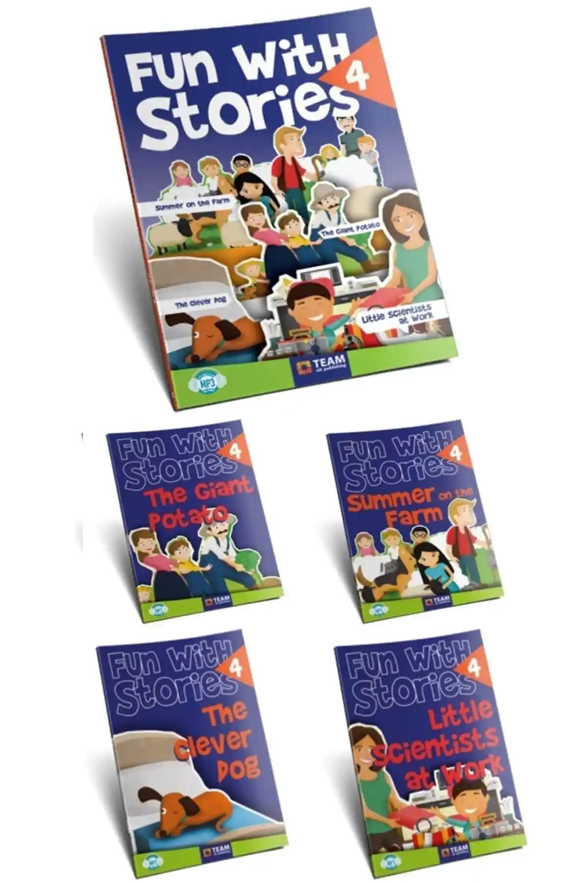 4. Sınıf Çocuklar İçin İngilizce Hikaye Seti 2024 Basımı Eğlenceli ve Öğretici Kitaplar