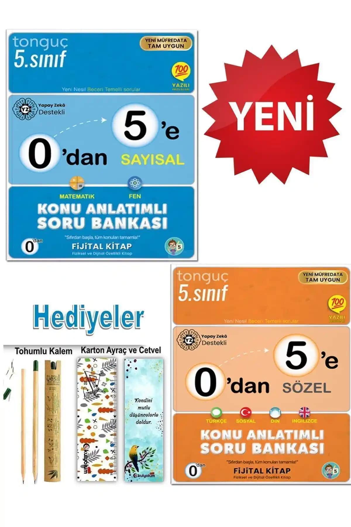 5. Sınıf Tüm Dersler Konu Anlatımlı ve Soru Bankası Seti 2025 Tonguç Yayınları