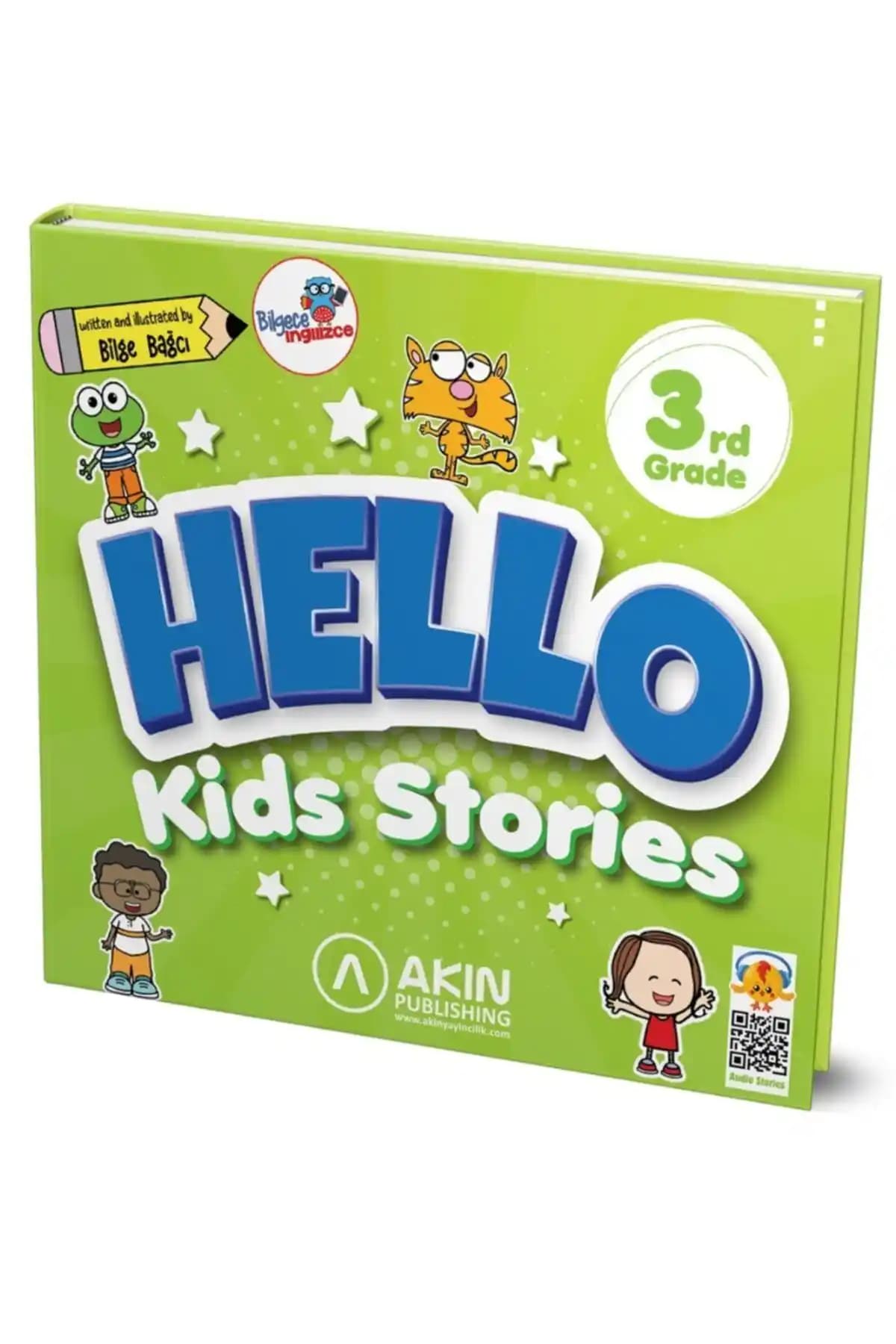 Akın Dil Hello Kids Stories 3. Sınıf İngilizce Öğrenme Kitabı Çocuklar İçin Eğitim Materyali