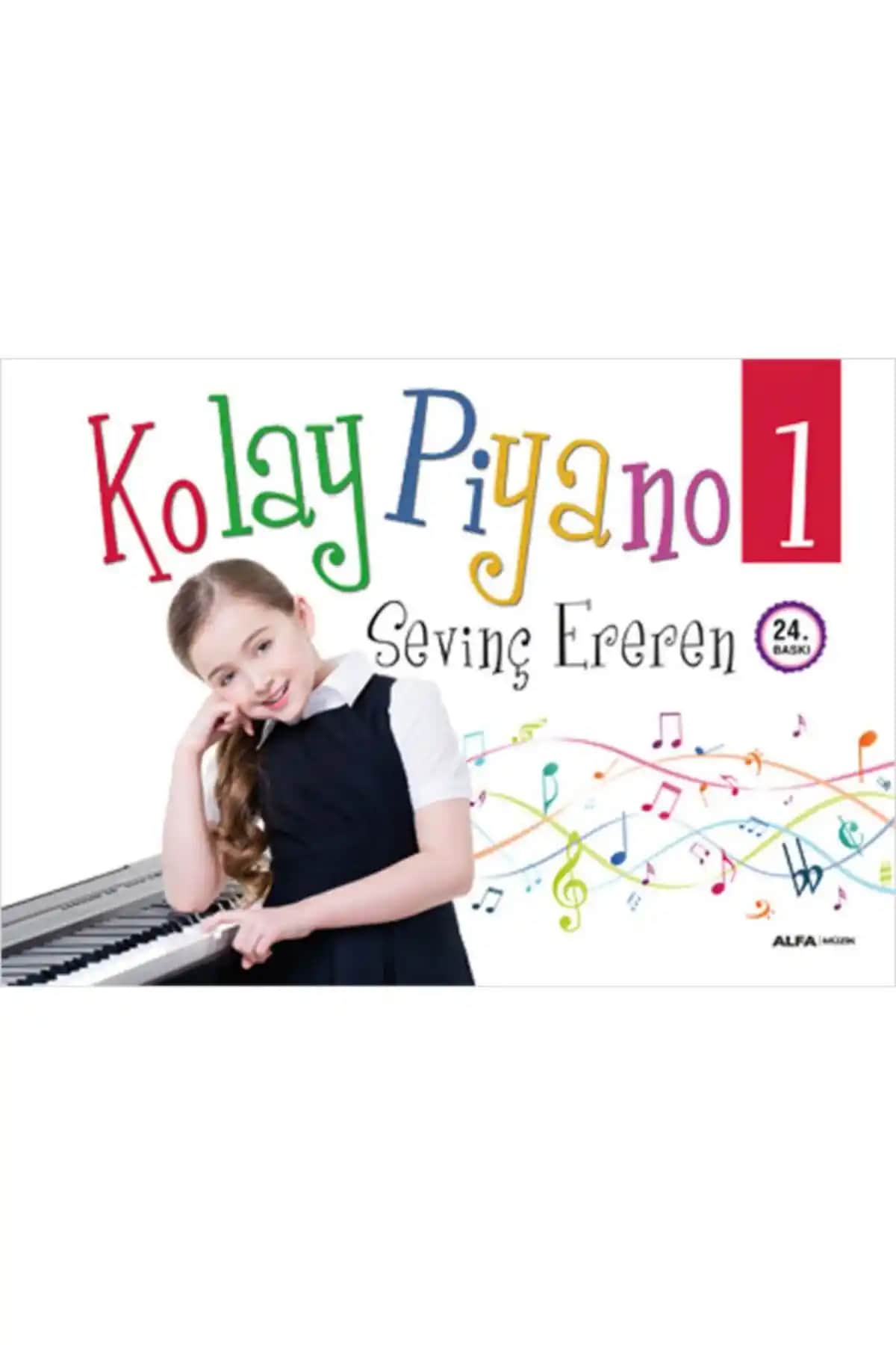 Alfy-4 Kolay Piyano 1 Çocuklar İçin Temel Müzik Eğitimi Kitabı