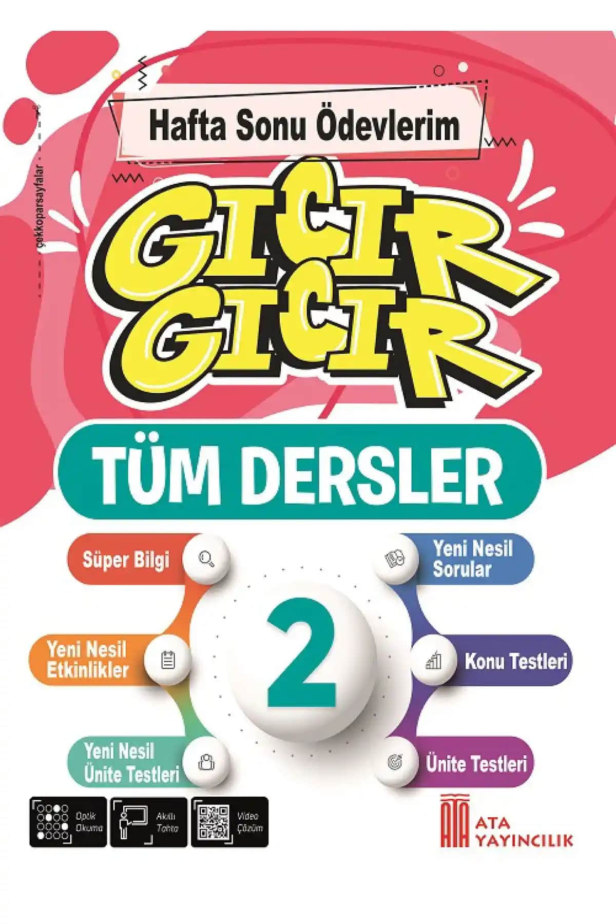 Ata Yayıncılık 2. Sınıf Gıcır Gıcır Hafta Sonu Ödevlerim Tüm Dersler Eğitim Kitabı